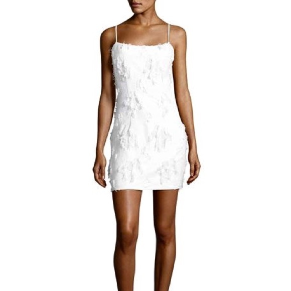 Milly Dresses & Skirts - Milly Frayed Jacquard Mini Slip Dress